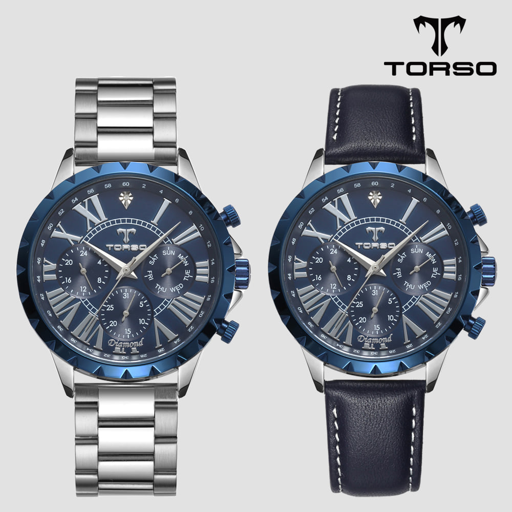 TORSO 토르소 T501M-LLS 히페리온 멀티 다이아몬드 워치 메탈 남자 시계