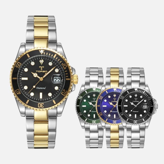 [공식 본사] 토르소 T502M 이카로스 다이아몬드 남성 메탈 시계(색상 택1)