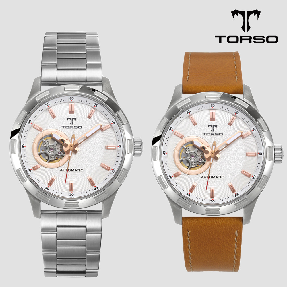 TORSO 토르소 T40M-SSS 써큘러 하트비트 오토매틱 워치 메탈 남자 시계