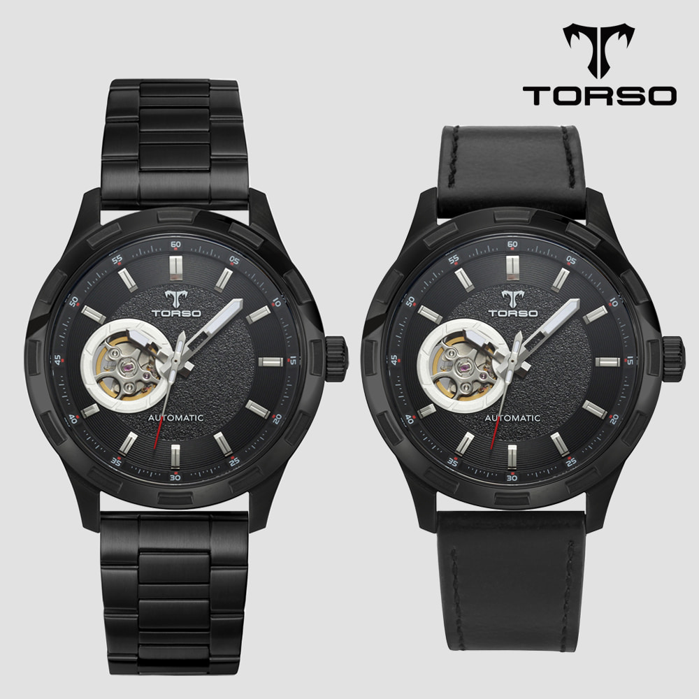 TORSO 토르소 T40M-BBB 써큘러 하트비트 오토매틱 워치 메탈 남자 시계